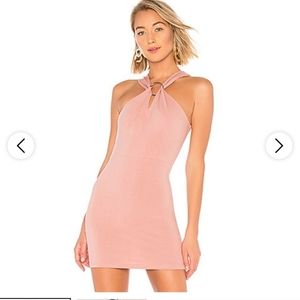 Revolve By the way. Mia O Ring Bodycon Dress in Blush pink